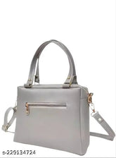 Solid PU Hendbegs handbag, stylish women's purse from India